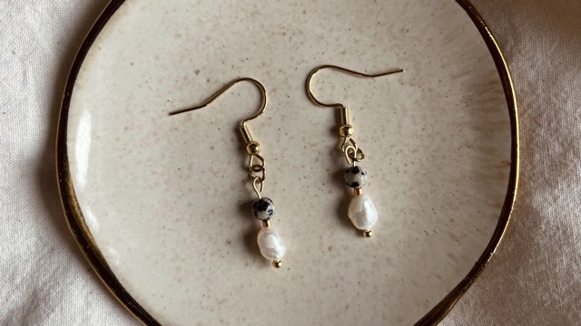 Stracciatella Celia earrings