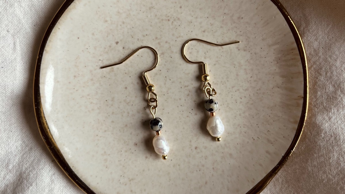 Stracciatella Celia earrings