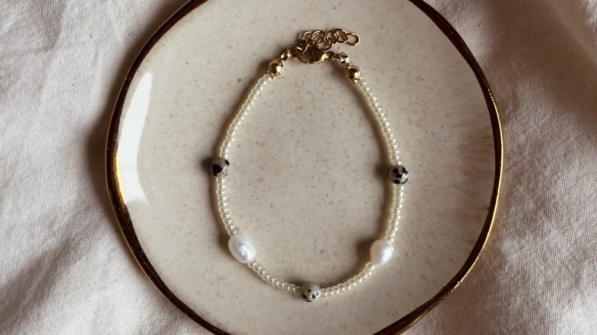 Stracciatella Olivia bracelet
